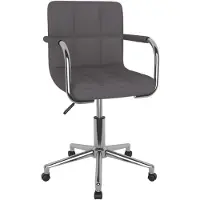 vidaXL Esszimmerstuhl Drehbar Taupe Stoff