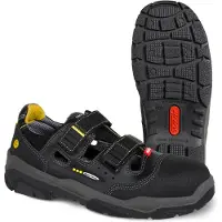 Ejendals 1510 Antislip, Uni, Sicherheitsschuhe, Schwarz, Grau, Gelb, Polyurethan (PU), Gummi, Kunstleder (PU), Aluminium