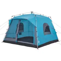 vidaXL Familienzelt für 7 Personen Blau Quick Release