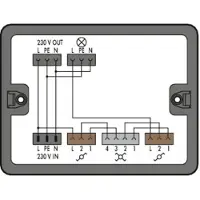 Wago 899-631/305-000 Verteilerbox Kreuzschaltung 1 Eingang, schwarz