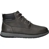SKECHERS Relaxed Fit: Garlan - Deno Veterschoenen Hoog - Donkergrijs - Maat 44