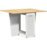 vidaXL Butterfly-Esstisch Klappbar Corona Weiß Massivholz Kiefer