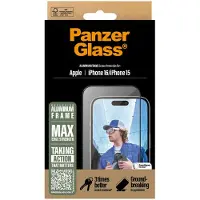 PanzerGlass - Screen Protection - iPhone 16 - Aluminium Frame - Ultra Wide Fit
