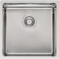 Reginox R32848 Houston 40x40 Edelstahlspüle ab Schrankbreite 50 cm / Flächenbündig / Flacheinbau / Unterbau