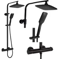 REA Duschgarnitur Tom Thermostat Black