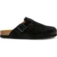 Scholl Clog Olivier New Suede Sa Herren Black-Schuhgröße 43