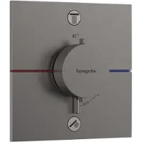 Hansgrohe Fertigmontageset ShowerSelect Comfort E Thermostat, UP brushed black chrome brushed black chrome