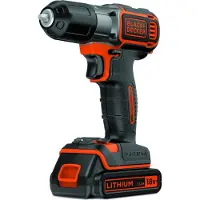 Black & Decker ASD18K-QW, Handbohrmaschine, Ohne Schlüssel, Schwarz, Orange, 1 cm, 2,5 cm, 1 cm