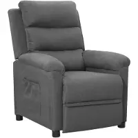 vidaXL Relaxsessel Hellgrau Stoff