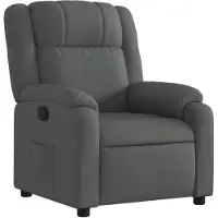 vidaXL Relaxsessel Dunkelgrau Stoff