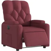 vidaXL Relaxsessel Elektrisch Weinrot Stoff