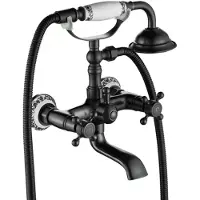REA Rustico Badewannenarmatur Schwarz Wischen Sku -B0701
