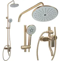 REA Duschgarnitur VERSO BRUSHED GOLD