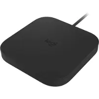 Logitech POWERED Wireless Charging Pad, Drinnen, AC, 19 V, Kabelloses Aufladen, 1,5 m, Graphit