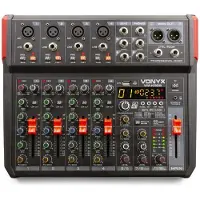 VONYX VM-KG08 - 8-kanaals mengpaneel Bluetooth, DSP, mp3 speler en USB audio interface