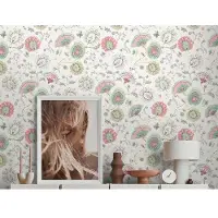 Living Walls Vliestapete "House of Turnowsky Designer zarte Blümchentapete" gemustert matt neutral leicht strukturiert Mädchenzimmer Mandala Tapeten Wohnzimmer Schlafzimmer Küche Design