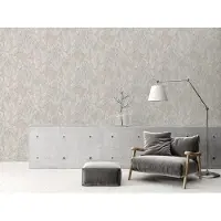 Living Walls Vliestapete "Stories of Life Vliestapete Blätter Dschungel Tapete Grau" Motiv botanisch floral leicht strukturiert Moderne Florale Mustertapete Tapeten Wohnzimmer Schlafzimmer Küche