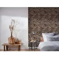A.S. Création Vliestapete "Bricks & Stones Steinoptik" gemustert matt neutral leicht strukturiert Tapete Stein Tapeten Wohnzimmer Schlafzimmer Küche modern Design Optik