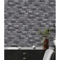 A.S. Création Vliestapete "Bricks & Stones Backstein" gemustert matt neutral leicht strukturiert Steintapete Tapeten Wohnzimmer Schlafzimmer Küche modern Design Optik