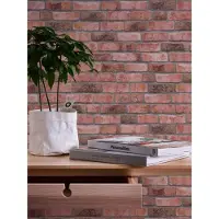 A.S. Création Vliestapete "Bricks & Stones Backstein" gemustert matt neutral leicht strukturiert Steintapete Tapeten Wohnzimmer Schlafzimmer Küche modern Design Optik
