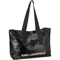 Karl Lagerfeld K/Essential Coated Shopper in Black (44.1 Liter), Shopper