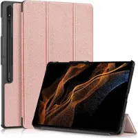 Cover-Discount Galaxy Tab S9 Ultra - Tri-fold Smart Case roségold