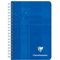 Clairefontaine 5x Notizbuch mit Doppelspirale 9x14cm, 90 Blatt 90g, liniert - Sortiert 8506C