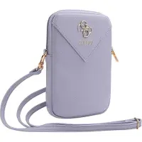 GUESS PU Grained 4G Metal Logo Wallet - purple