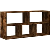 vidaXL Wandregal Räuchereiche 100x25x50 cm Holzwerkstoff