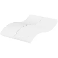 vidaXL Schaumstoffmatratze Weiß 120x220 cm Härtegrad H2 H3