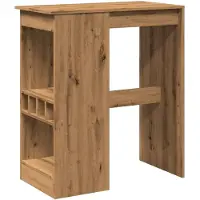 vidaXL Bartisch mit Regal Artisan-Eiche 90x47,5x103,5 cm Holzwerkstoff