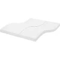 vidaXL Schaumstoffmatratze Weiß 160x220 cm 7-Zonen Härtegrad 20 ILD
