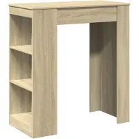 vidaXL Bartisch mit Regal Sonoma-Eiche 95x47x103,5 cm Holzwerkstoff
