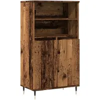 vidaXL Highboard Altholz-Optik 60x36x110 cm Holzwerkstoff