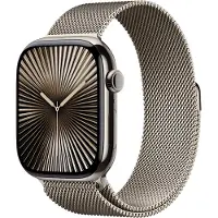 Apple Watch Series 10 GPS + Cellular 46mm - Titanium Case with Milanese Loop - S/M