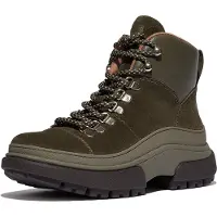 Original Brands FITFLOP FitFlop Wylder Lace Up Boot - Suede GREEN 37