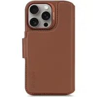 Decoded Apple iPhone 16 Pro Hülle - Echtes Leder - - 2 in 1 Case/Klapphülle - Braun