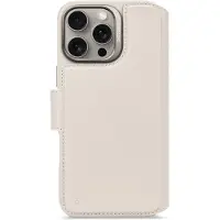 Decoded Apple iPhone 16 Pro Max Hülle - Echtes Leder - - 2 in 1 Case/Klapphülle - Beige