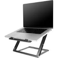 Accezz Origami Laptop Stand - Laptopständer - Verstellbar und faltbar - Universal - Dunkelgrau