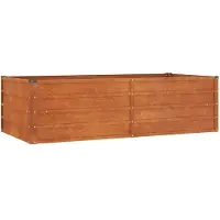 vidaXL Hochbeet Rostig 160x80x45 cm Cortenstahl