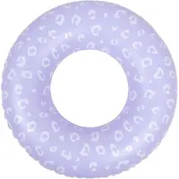 Swim Essentials SwimEssentials Schwimmring 90 cm, Lila Leopard