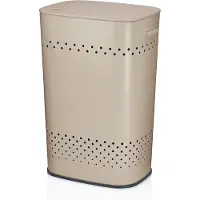 kela Wäschekorb Malaga mit Sitzdeckel Beige 57,5 cm
