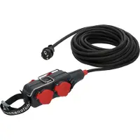 Brennenstuhl 9161150161 Strom Verlängerungskabel 16 A Schwarz, Rot 15 m H07RN-F