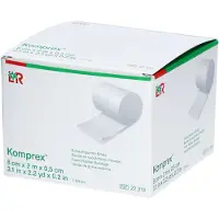 Lohmann & Rauscher GmbH & Co. KG Lohmann & Rauscher Komprex Schaumgummi Binde, weiß, individuell zuschneidbar - 1 Stück, Maße: 8 cm x 2 m, Stärke 5 mm 1 St