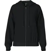 Pieces Pcchilli Hoodie Mit Reissverschluss | Schwarz | S