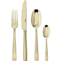 Sambonet Flat Edelst./PFD Champag. Besteck 24tlg.Vh. S0015-S00549-62712P81