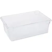 Rubbermaid Lebensmittelbehälter, 47 l, 66 x 46 x 23 cm, durchsichtig, Inhalt 6