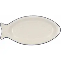 Bunzlau Castle Servierteller Fisch Medium White Lace
