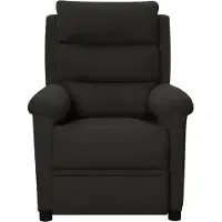 The Living Store Relaxsessel Schwarz Stoff