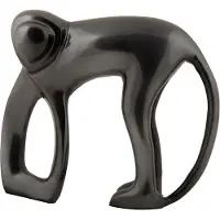 Present Time - Ornament Monkey - Grau - 17x5x15cm